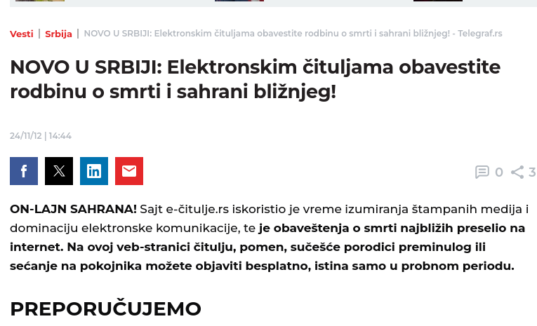 Telegraf_rs_clanak Drvo sa umrlicama